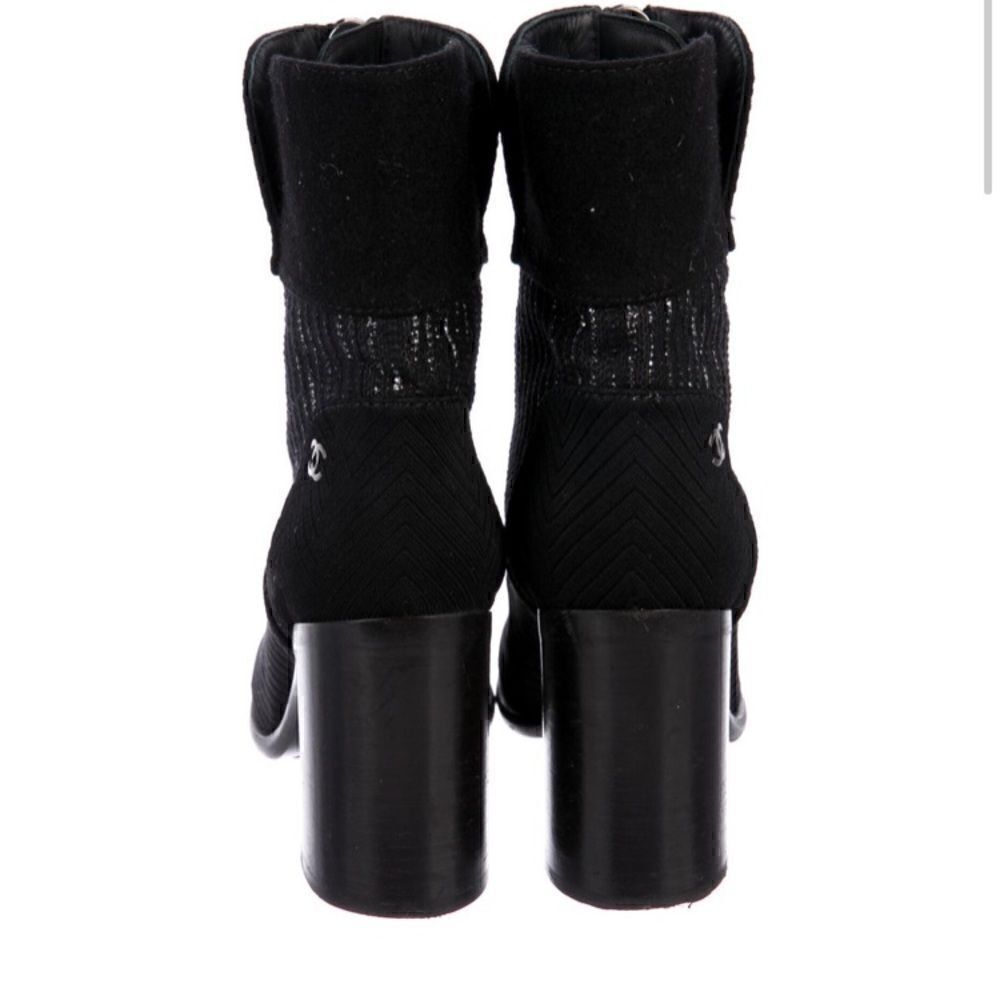CHANEL Interlocking CC Logo Booties |38.5 EU| - Picture 7 of 14